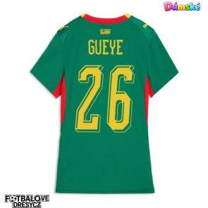Senegal Pape Gueye #26 Dámské Venkovní Dres MS 2026 Krátký Rukáv